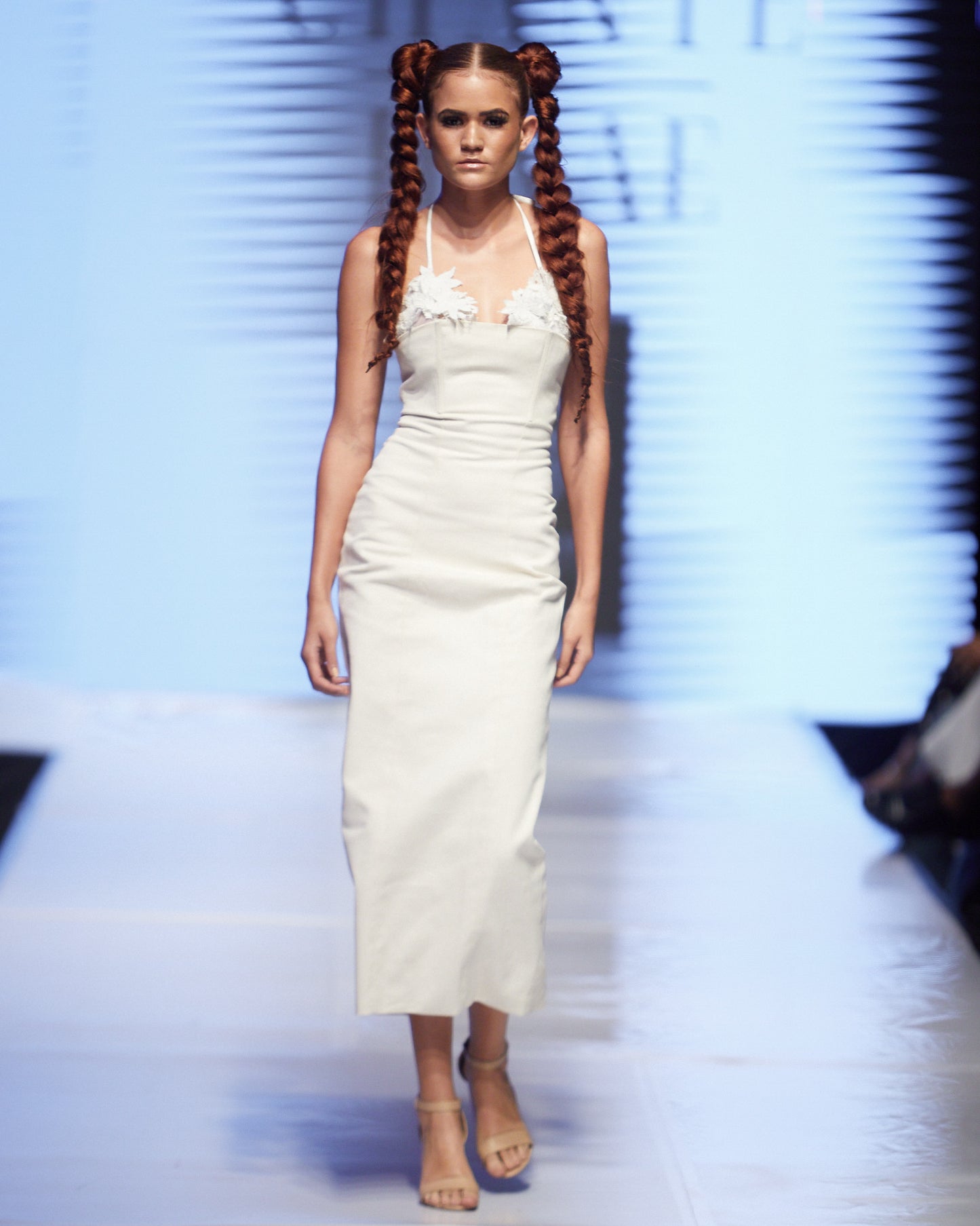 Robe en jean ajustée