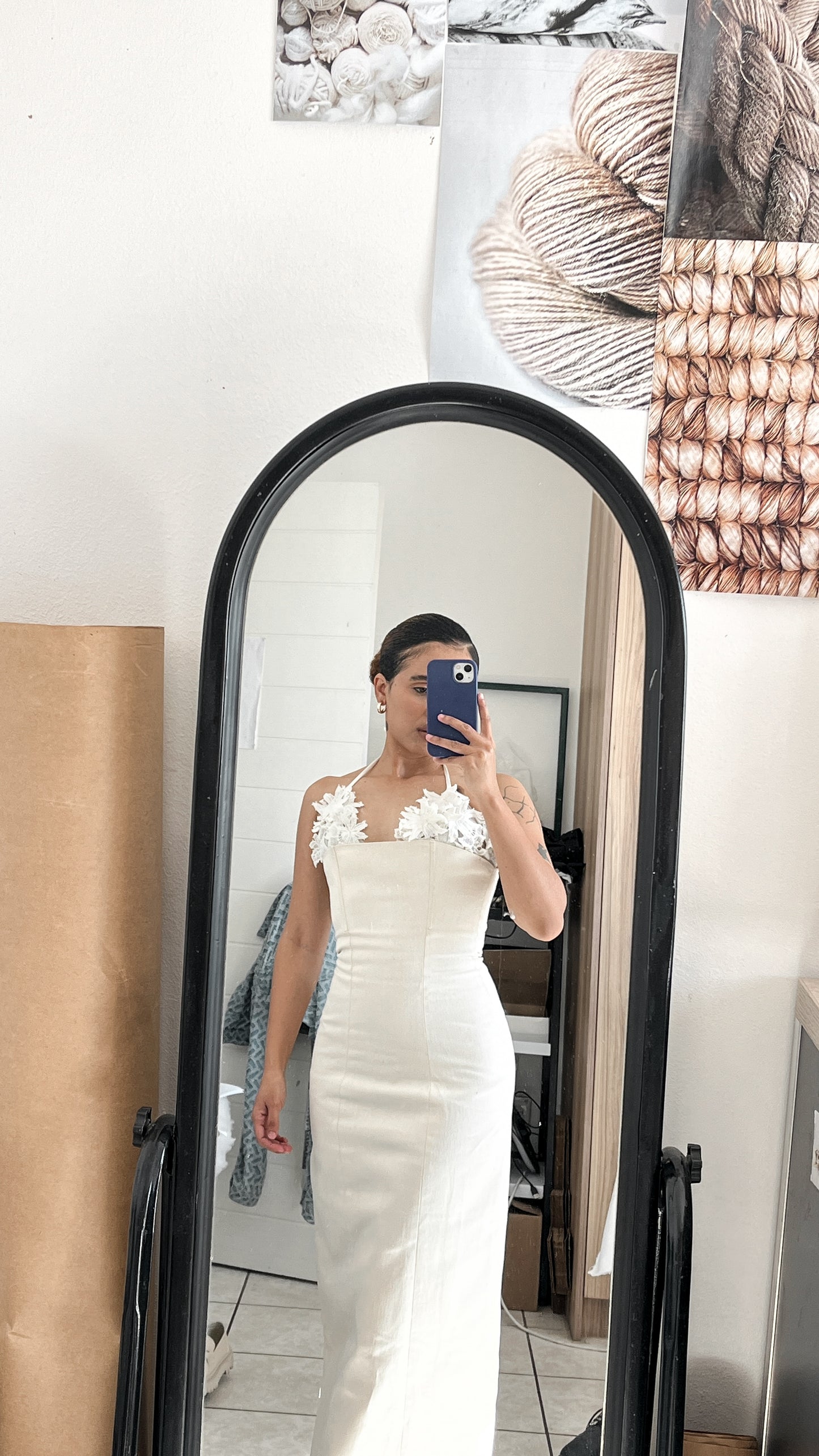Robe en jean ajustée